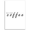Canvas print, Coffee first