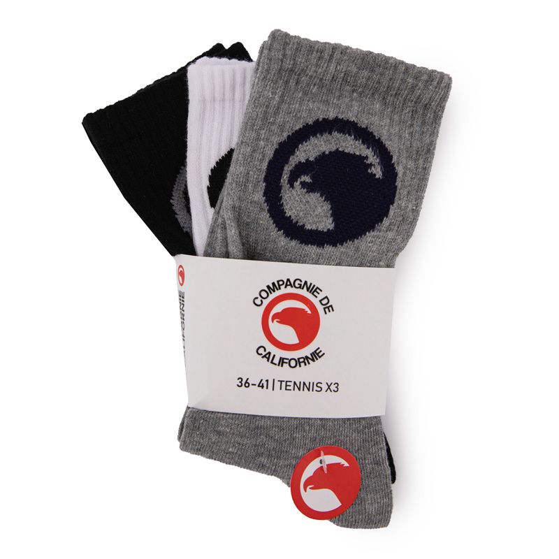 Теннисные носки Label 3 шт. в упаковке унисекс California Company