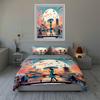 Elegant cityscape illustration. Bedding Duvet cover sets Duvet covers Pillowcases gifts (1 * Duvet Cover 2 * Pillowcases, without duvet insert)