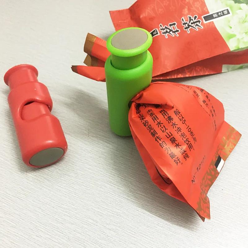 6PC Food Sealing Clips Bread Storage Bag Clips For Snack Wrap Bags Spring Clamp Reusable Kitchen Organization Sealing Clamp