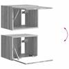 TV Wall Shelf Set Wall Mounted 6 pcs Grey Sonoma
