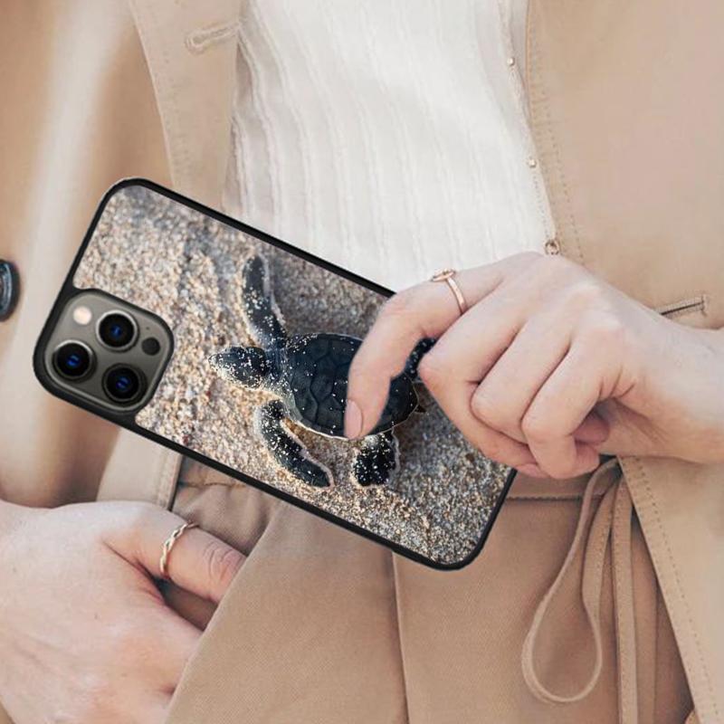 Магнитный чехол для телефона с изображением черепашонка для APPLE iPhone 17 Air 16 14 13 12 Pro Max 15 Plus Беспроводная зарядка С чехлом MagSafe