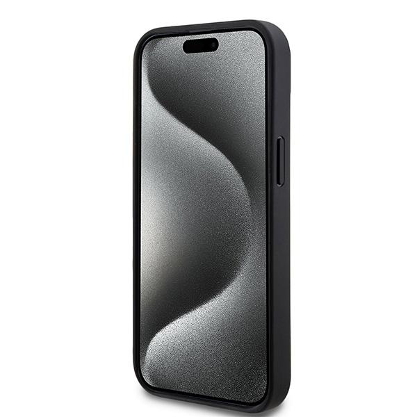 Dkny Dkhcp14Spcptssk Iphone 14 / 15 / 136.1 Czarny/Black Hardcase Leather Checkered Mono Pattern & Printed Stripes