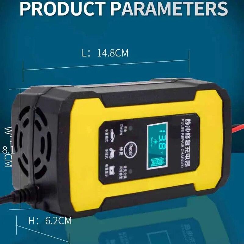1 шт. Автомобильное зарядное устройство для аккумулятора, импульсное, для ремонта мотоциклов и автомобилей, подходит для зарядки свинцово-кислотных аккумуляторов с 12 В 6 А