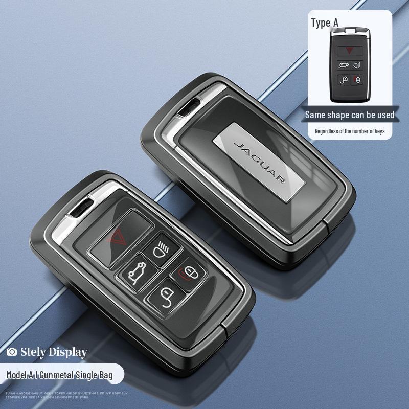 Чехол для ключа Jaguar: Корпус из алюминиевого сплава для моделей XEL, XFL, F-Pace, XJL, XF, XE, F-Type