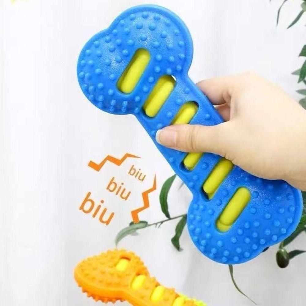 Интерактивная палка для питомца, устойчивая к укусам, жевательная игрушка для собаки, издающая звук, долговечная, игрушка для чистки зубов, форма кости, молярная палка для собаки, дрессировка