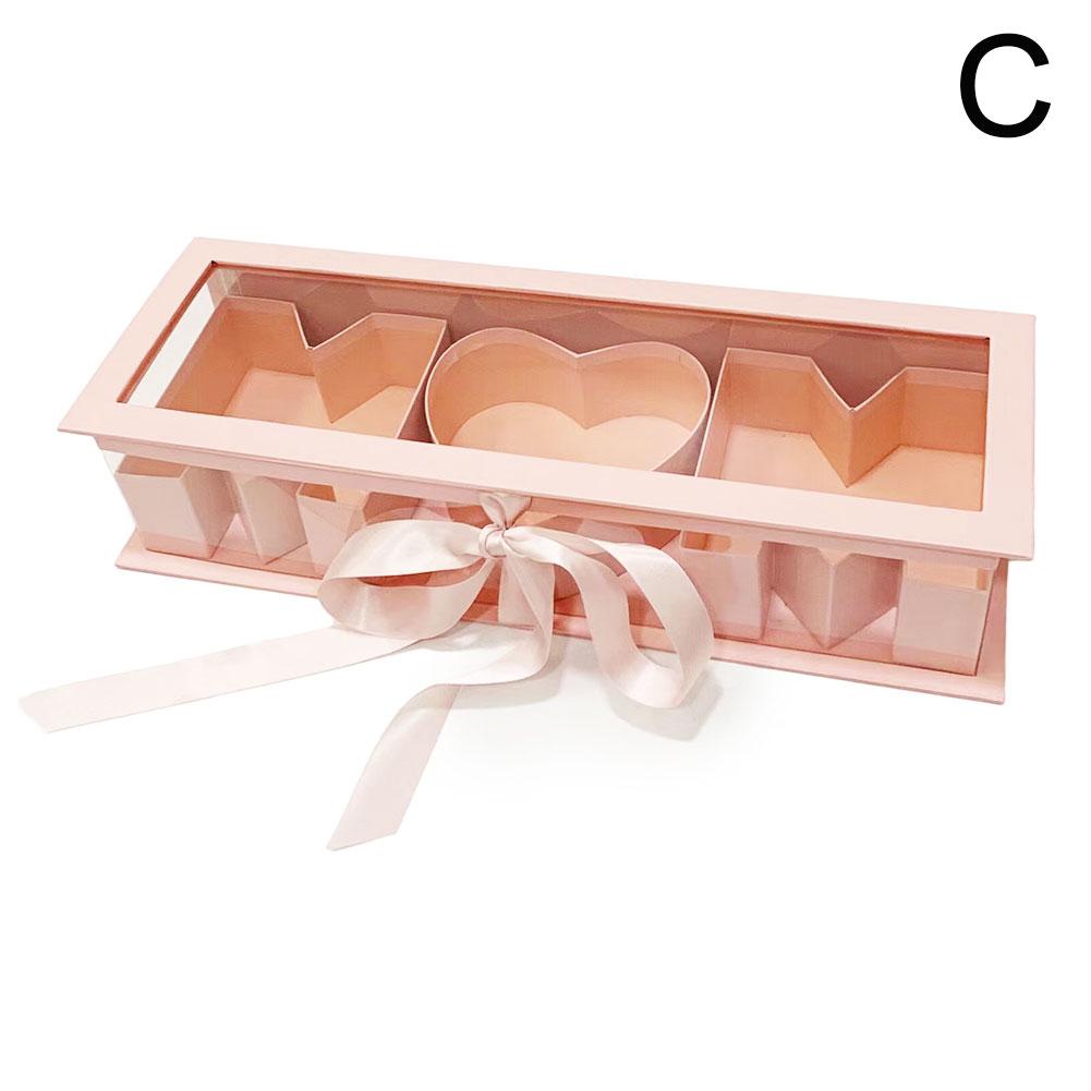 Пустая коробка для цветов в форме буквы «мама», подарочная коробка на годовщину, заполняемая, сделай сам, сувенир для матери C1H8