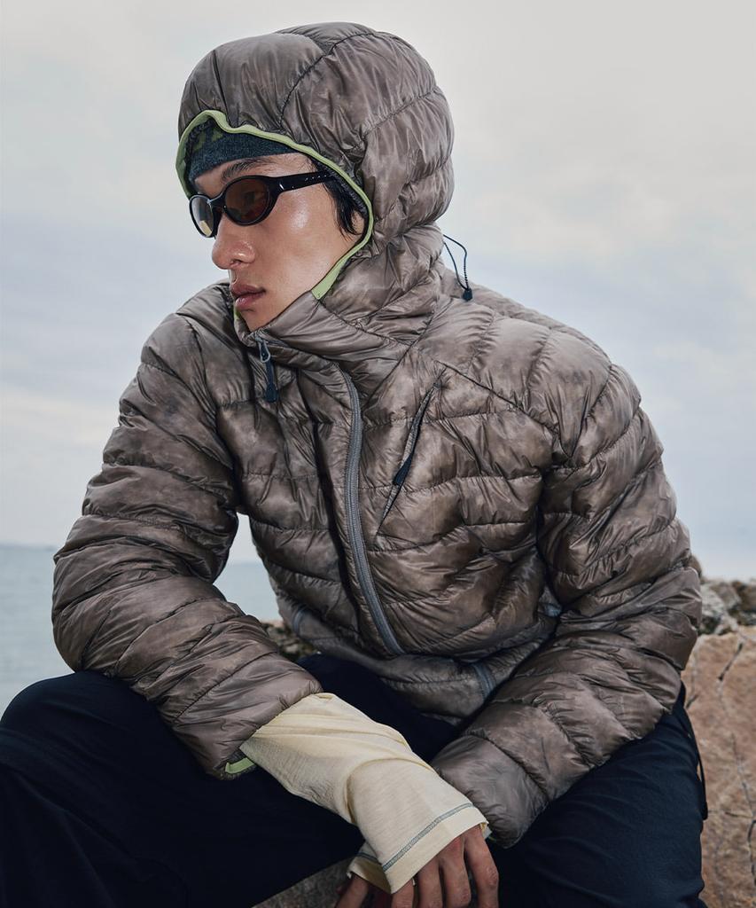 Sierra Designs Muir Lightweight Goose Down Hooded Jacket Brown