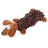 Pet Cat Small Dog Plush Toy Cute Animal Shape with Sound Device for Molar Teeth Playing Bitingbrown Dog