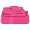 VidaXL Serviettes 4 pcs rose 100x200 cm 360 g/m² 100% coton, serviette de plage, serviette d'invité, grande serviette de 137059