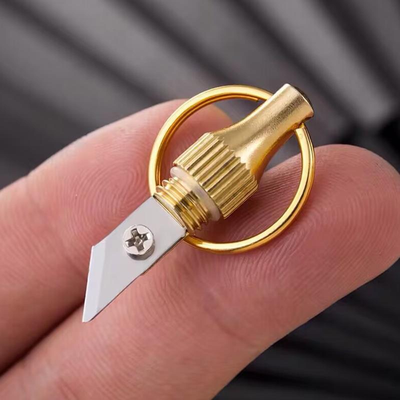 Портативный карманный нож из нержавеющей стали, 1 шт., мини-латунный капсульный нож