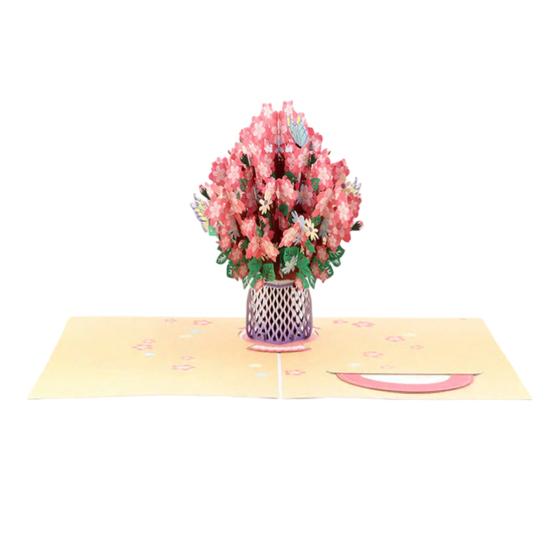 Складная 3D поздравительная открытка с конвертом, ручная работа, декоративная, подарочная открытка на день рождения, раскладывающаяся открытка с праздничными благословениями