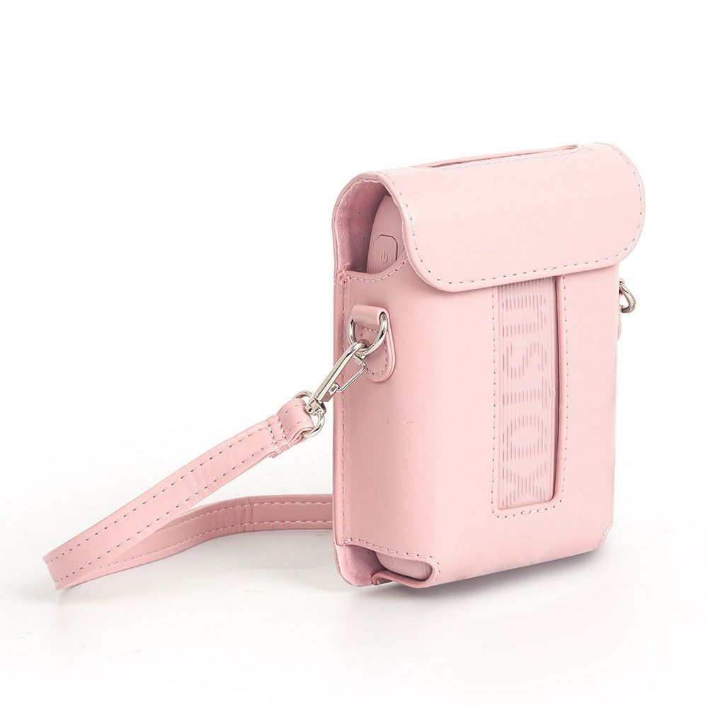 PU Leather Printer Carrying Case Retro with Shoulder Strap Storage Bag Dustproof Shockproof for Fujifilm Instax Mini Link 3