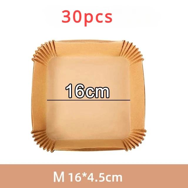 30/50 шт. принадлежности для выпечки, большие прочные квадратные и круглые принадлежности и инструменты для выпечки, кухонные принадлежности, аксессуары для фритюрницы