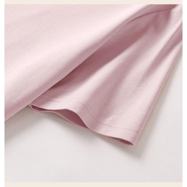 Свободная летняя однотонная футболка с коротким рукавом и V-образным вырезом, женская антибактериальная дышащая футболка с коротким рукавом