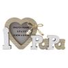 Wooden Love Photo Frame for Wedding Table Decor Mr&Mrs Love Heart Photo Family Valentine's Day Photo Frame Home Table Decora 1PC