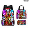 3d Sprunki Game Backpack With Waterproof Lunch Bag And Pencil Case For School
