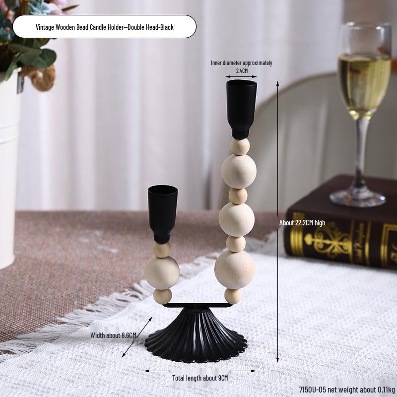 Винтажный французский подсвечник-украшение – Романтический европейский держатель для свечей для декора стола и фотосессий