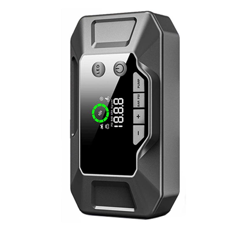 Kemaier 12V Emergency Jump Starter & Portable Air Pump with Phone Charging & Lighting