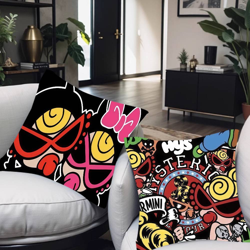 Cute H-Hysteric M-Mini Office Cushion Pillowcase Car Cushion Cover45X45Cm Lumbar Pillowcase Sofa Pillowcover