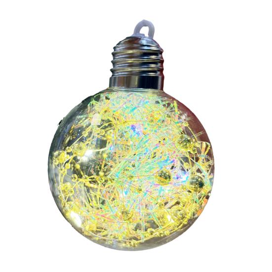 Рождественское украшение LED световые шары мягкое окружающее свечение небьющийся ПВХ праздничные огни праздничный светящийся шар