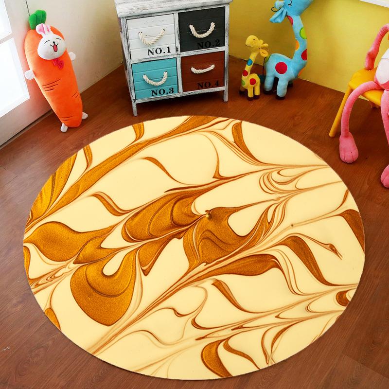 Мраморный геометрический круглый ковер для гостиной, офисного стула, коврик для компьютерного стола, декоративный коврик для спальни, коврик для журнального столика для спальни