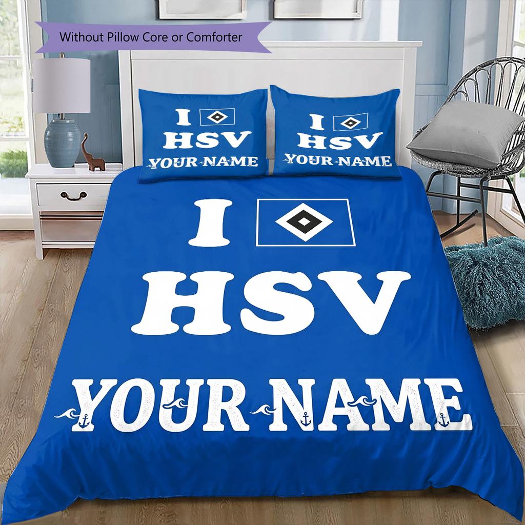 Custom Name HSV Bedding,Quilt Set Quilt Cover Pillowcase Home Birthday Gift(1 * duvet cover + 2 * pillowcase, without core) -HE70