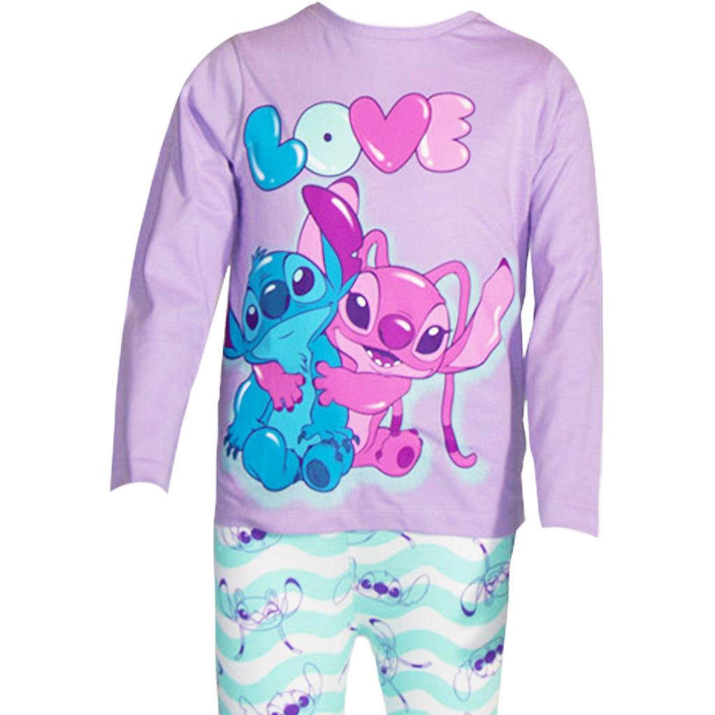 Lilo & Stitch Childrens/Kids Angel Long Pyjama Set