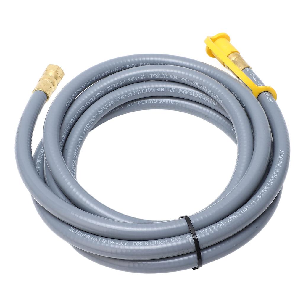 Gas Grill Hose 12FT 12 Inch Rubber RV Gas Hose Extension with Quick Connector for Travel