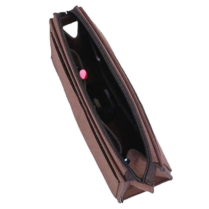 Purse Organizer Insert, Multi-Pocket Felt Bag Organizer For Handbag Tote Bag Purse Organizer