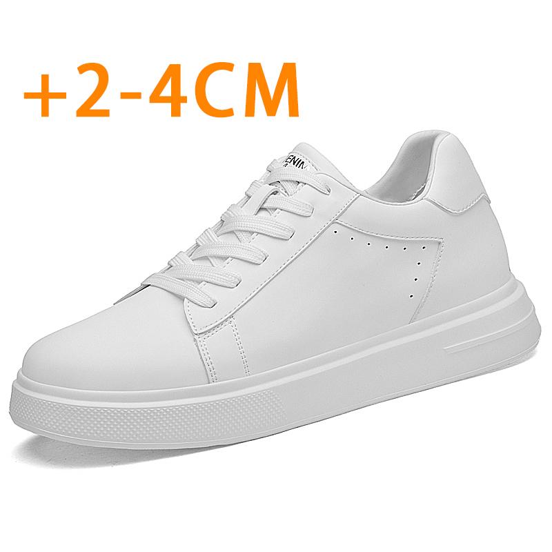 Fashion Genuine Leather Men Casual Shoes Fashion Sport Platform Shoes Increase Height Sneakers Male Skateboard Footwear Tenis Masculino