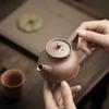Original Mineral Rough Ceramic Teapot Handmade Wabi Sabi Style Old Rock Mud Chinese Retro Unglazed Single Pot Kung Fu Tea Set
