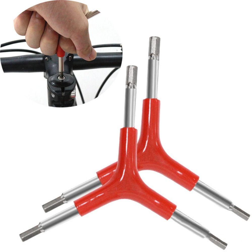 Three Way Allen Key Y-Shaped Hex Wrench Bike Cycling Repair Tool 4mm 5mm 6mm For Bikes Motorcycle Mountaining Bicycles