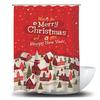 Shower Curtain Christmas Decoration Bath Curtains Waterproof Polyester Fabric Anti-mildew Bathroom