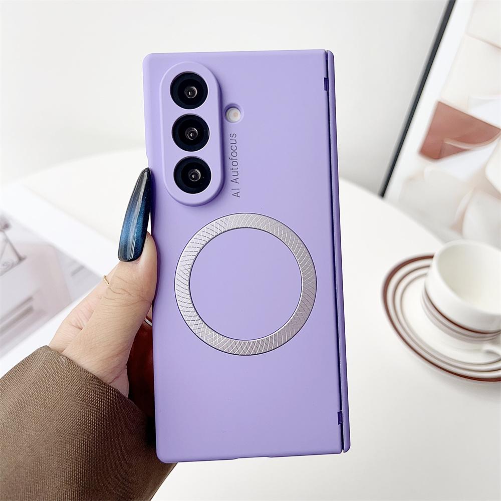 For Samsung Galaxy Z Fold7 5G Case Compatible with MagSafe Hinge Protection Hard PC Phone Cover