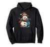 Snowman Christmas Motif Art Family Snowman Hoodie X-mas