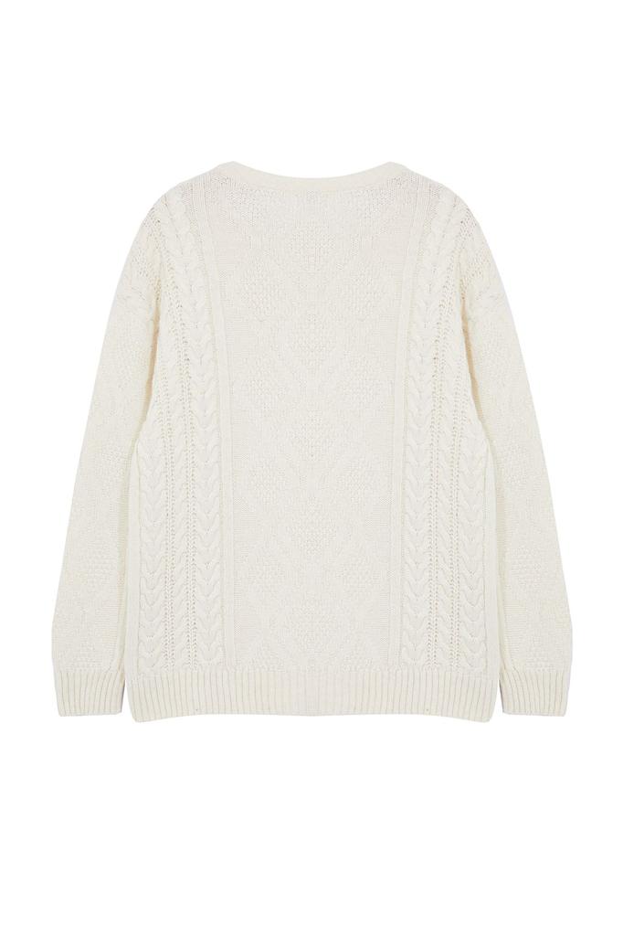 Мужской модный стильный свитер унисекс с камнями большого размера, широкий крой с круглым вырезом, плетеный трикотаж с волосами