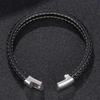 Black Leather Bracelet Women Fashion Bracelet Men Jewelry Health Care Preferred Bangles Gifts