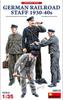 MiniArt Scale German Railway Worker Set of Plastic MA38012 1/35 1930s-40s Figures, 4, Model,