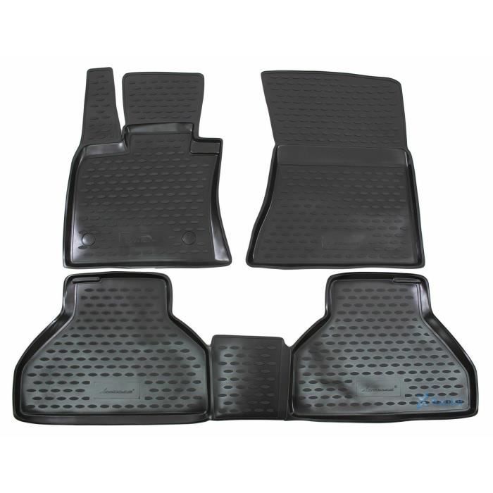 Tapis De Sol En Caoutchouc 3D - J&amp;J AUTOMOTIVE - BMW X5 E70 - Sur Mesure - Antidérapant - Protection Bord à Bord