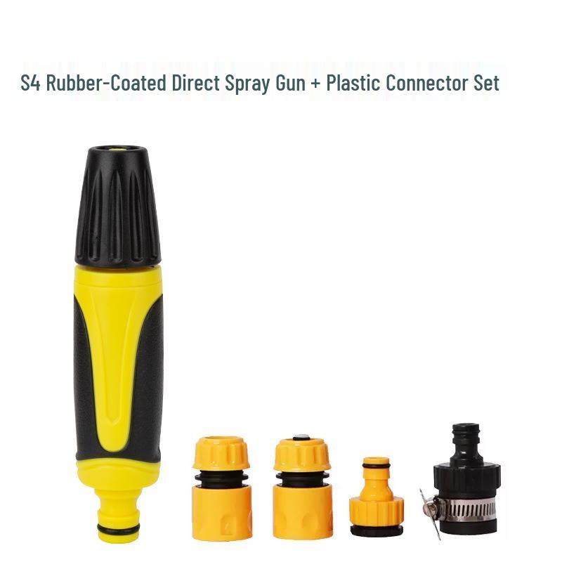 Полностью медный высоконапорный пистолет-распылитель для автомойки и насадка-щетка