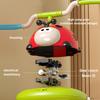 Kids Jump And Toss Toy 3 in 1 Ladybug Multifunction Rocket Launcher Sports Game Entertainment Game Outdoor Educational Toy Gifts