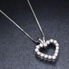 Minimally Designed Peach Heart Pendant Necklace with Female Personality Fashionable and Cool Style