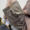Мужские летние шорты-карго со средней посадкой и эластичной резинкой на талии, повседневные шорты с регулируемым шнурком и несколькими карманами, широкие пляжные шорты, уличная одежда