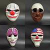 Halloween Scary Clown Payday Mask Cosplay Masquerade Prop Carnival Mask Joker Dallas Wolf Hoxton Chains Movie Props Mask