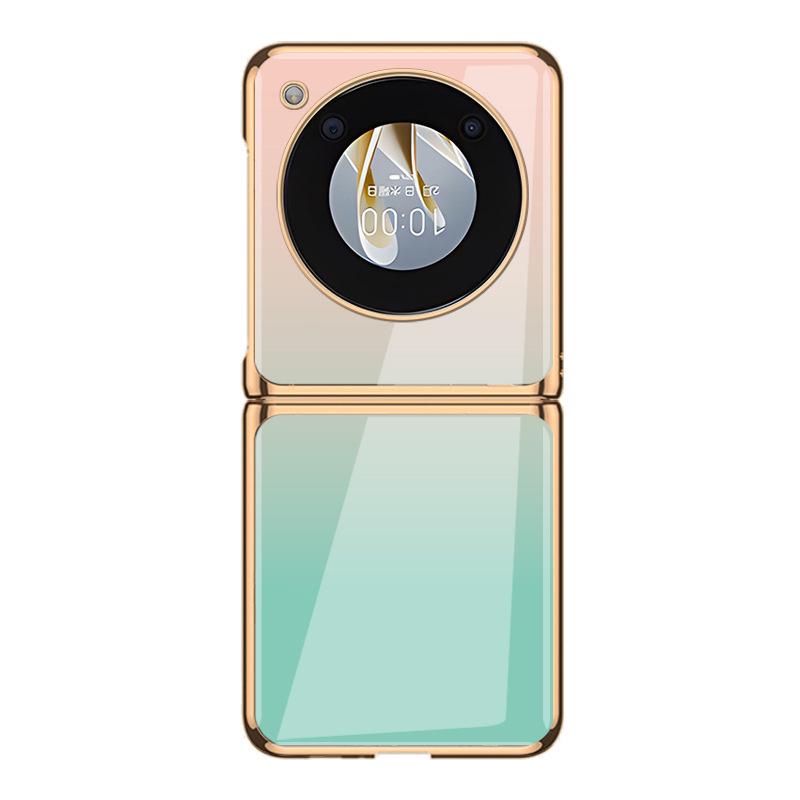 Чехол-книжка Nubia: Градиентное покрытие из гальванического стекла — креативный дизайн без слов