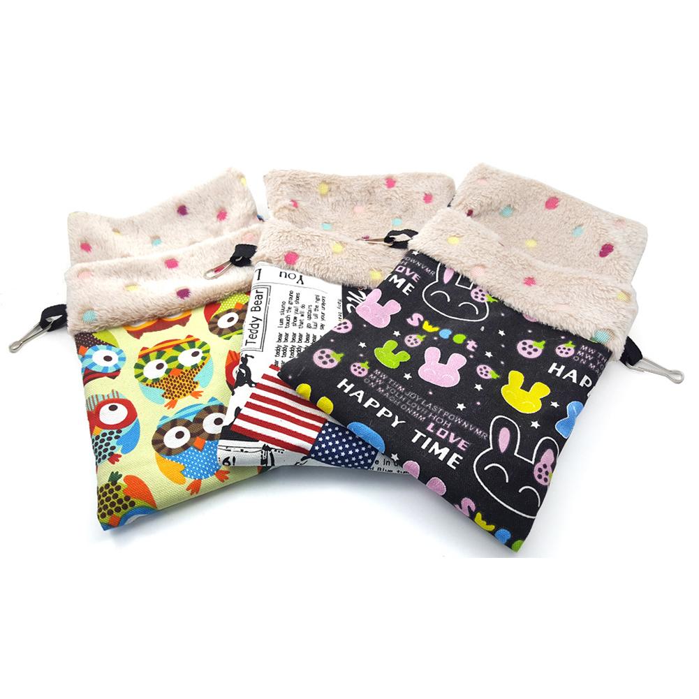 Warm Hamsters Bed Nest Pet Sleeping Bag for Squirrels Guinea Pigs Parrots Small Animals Winter Mat House Cage