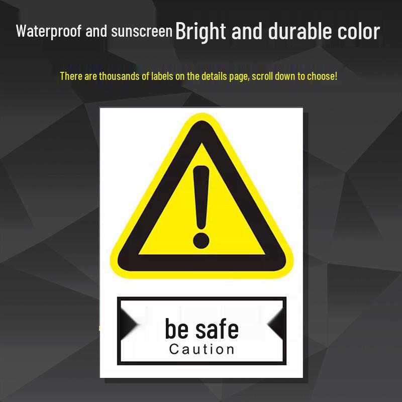 Reflective Aluminum Safety Sign: Electric Shock & No Smoking Warning