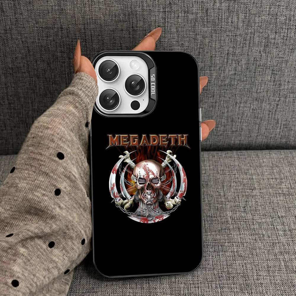 Music Band M-Megadeth Phone Case For IPhone 17 16 15 14 13 Pro 12 11 Pro Max PLUS Color Back Cover