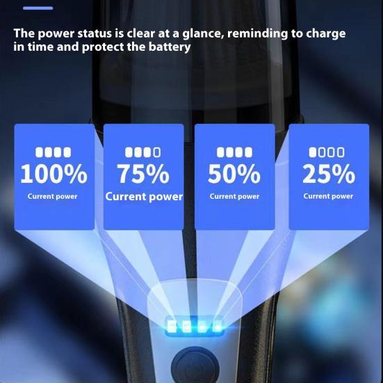 Car Vacuum Cleaner Wireless USB Charging Long Battery Life Washable Filter Powerful Suction Auto Vacuum Cleaner